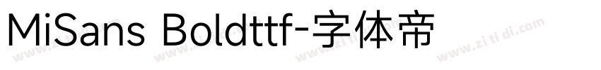 MiSans Boldttf字体转换